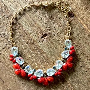 Coral costume necklace